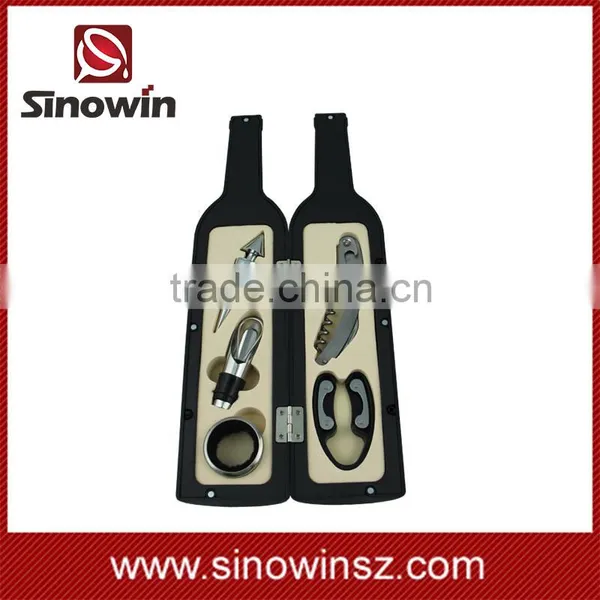 5Pcs Wine Bottle Opener Accessories Gift Set With Corkscrew, Pourer & Stopper photo-3