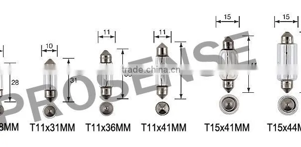 T8X36 SV8.5 24V 5W Truck License Plate Halogen Bulb photo-3