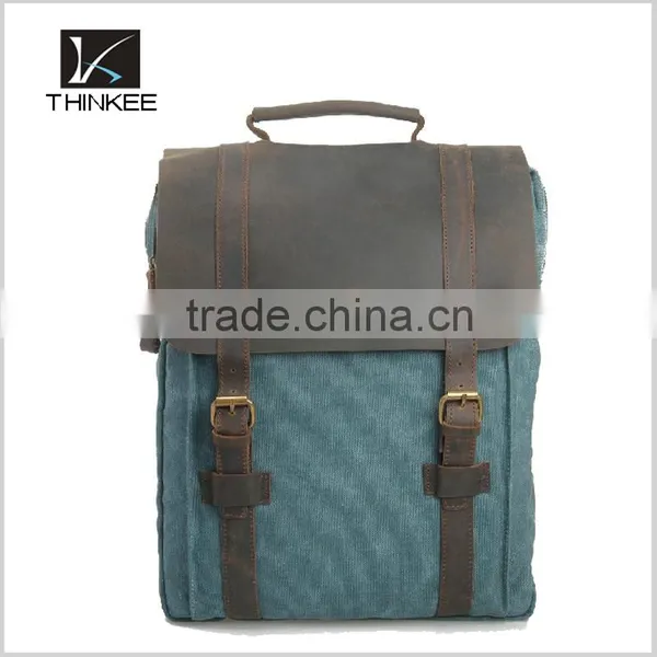 Customized Fashion New Products Various Colors Design Your Logo Canvas Messenger Bag photo-4