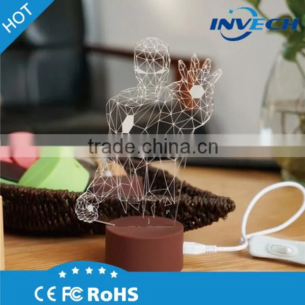 Wholesale High Quality Christmas Fancy Childrens Battery Powered 3D Led Night Lights photo-2
