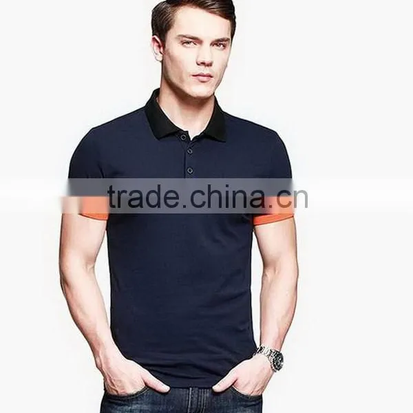 Customized Hot Sell Men's Embroidered Polo Shirts Logo photo-3