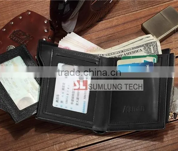 RFID Blocking Wallet, Credit Card Coin Wallet. RFID Blocker Unisex Wallet Purse Card Coin Holder Organizer photo-2