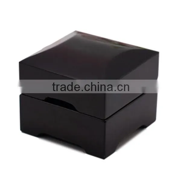 Matte Black Gift Box Wooden Ring Box photo-2