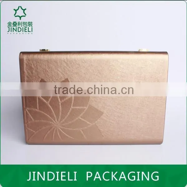 Hot Stamping Beauty Flower Brown Cosmetic Box Packaging photo-2