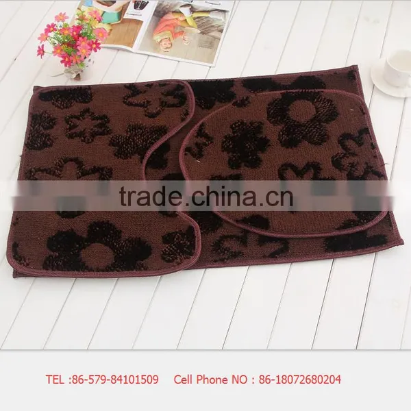 2015 New Design 3D Chenile Bath Mat 3 Sets/printed Mat 3sets/memory Foam Bath Mat 3sets photo-6