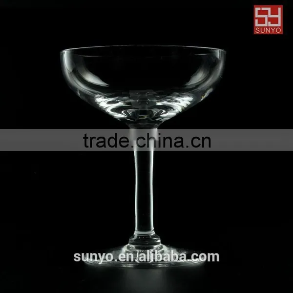 Lead Free Handmade Clear Martini Glass Vase photo-3