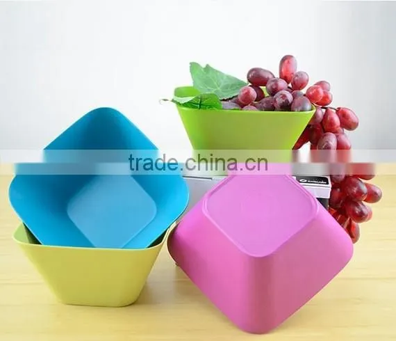 Bamboo Fiber Salad Square Bowl photo-3