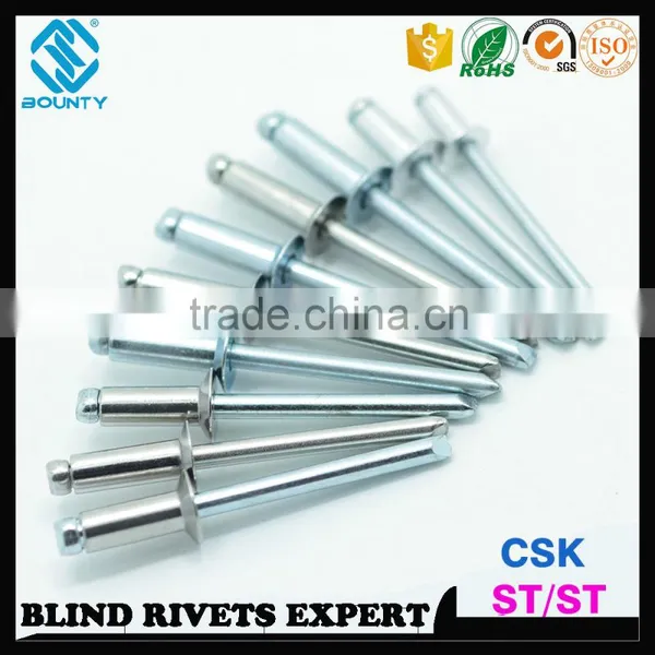 ISO 15980 STEEL RIVET BODY STEEL MANDREL COUNTERSUNK ST/ST RIVETS photo-4