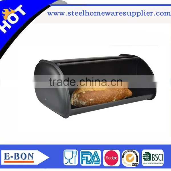 Stainless Steel Breadbox Roll Top Bread Bin Breadbox Bread Bin photo-5