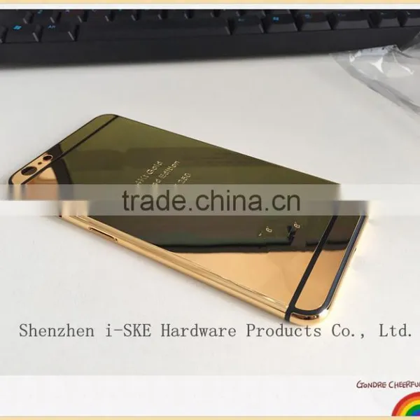 Mirror Gold Housing for IPhone 6 Plus , Deep Engrave Back Housing for IPhone photo-5