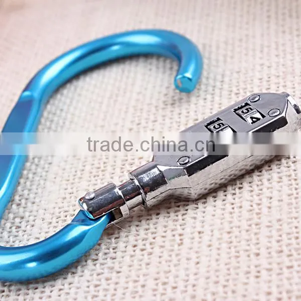 High Qualiy Factory Supplier Aluminum Material Digital Lock Climbing Button Carabiner photo-3