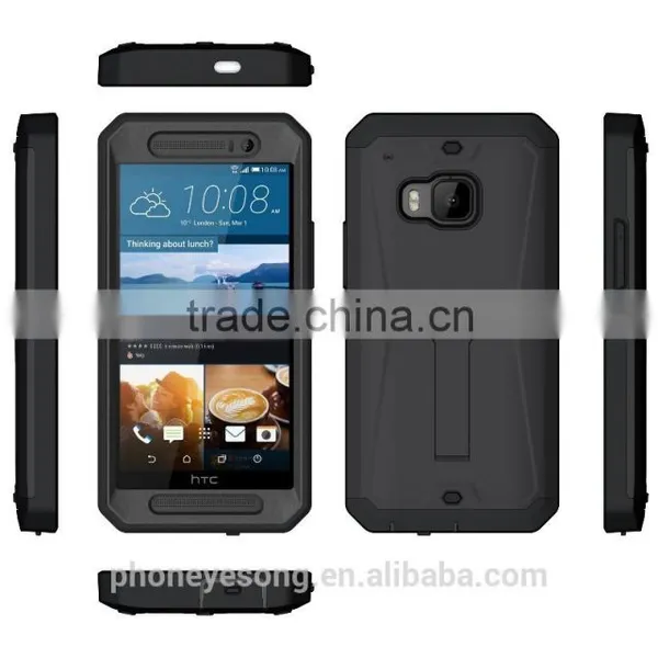 3 in 1 Heavy Duty Defender Shockproof Cover With Stand for HTC ONE M9 photo-2