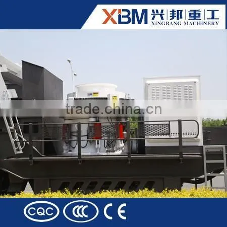 XBM Produce Aggregate Mobile Crusher for Granite /dolomite /bauxite