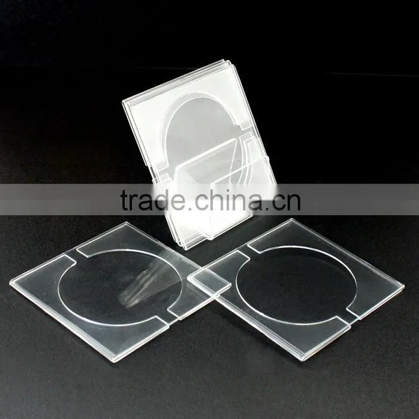 Acrylic Single Cocktail Napkin Cup Pad /Coasters/Mat With Holder