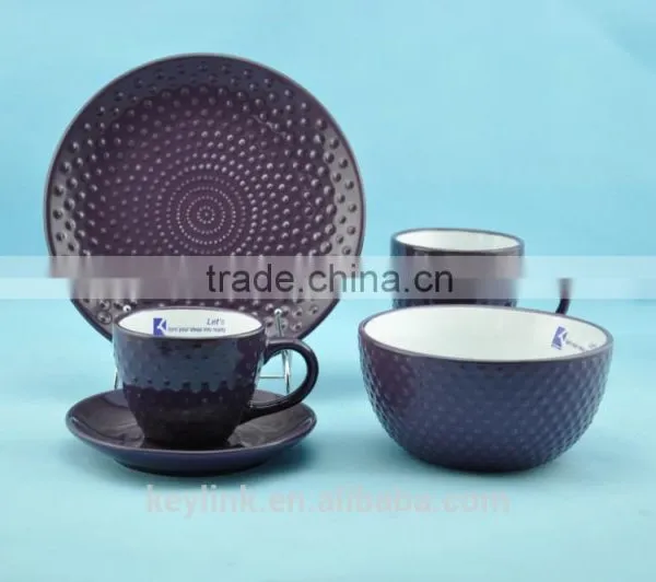 Newly Designed Stoneware Dot Pattern Dinnerset photo-4