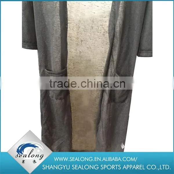 2016 New Arrival Fashion Pure Color Lady's Knit Thin Coat for Spring and Summer Wear Quality Choice photo-3