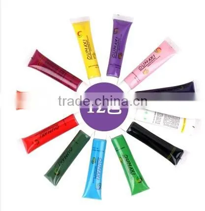 2016 Hot sale 12PCS uv gel polish New acrylic nail art paint