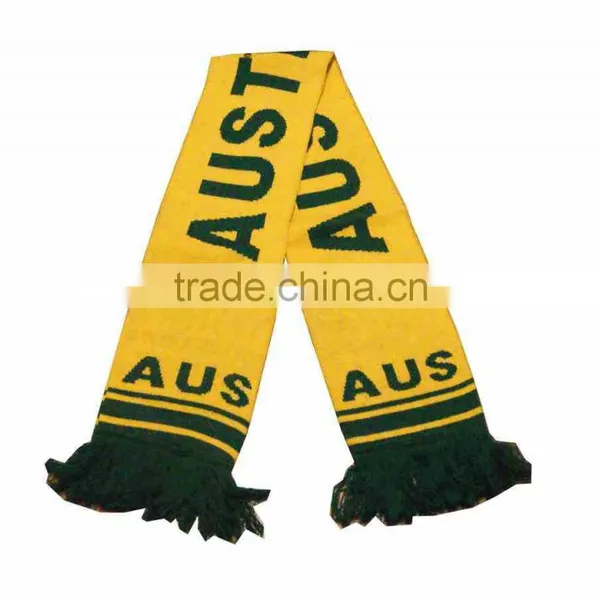 Bob Trading Certificate Football Fans Knitting Scarf Women Knitting Scarf