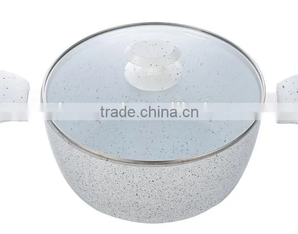 Aluminium Garden Flower Pots Nonstick Marble Cookware photo-2