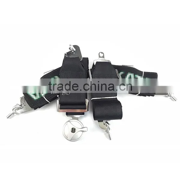 High Quality Quick Release 4 Points Black Racing Harness Seat Belt Fia photo-4