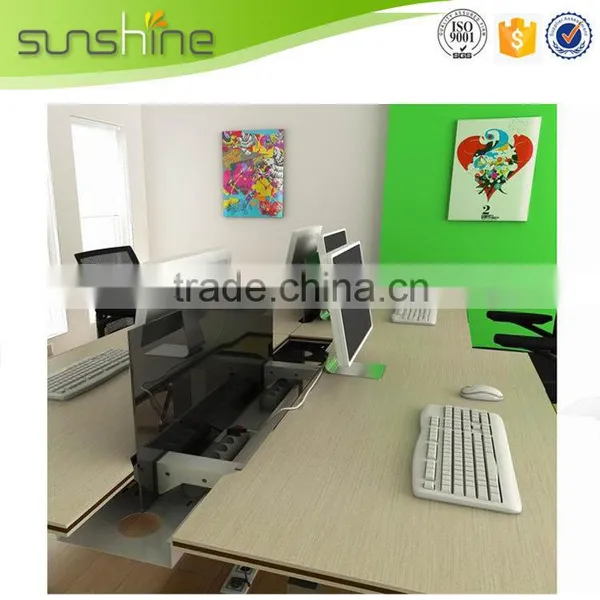 China Supply Office Furniture Opening Style Desk System Office Desk Partition Low Partition photo-2
