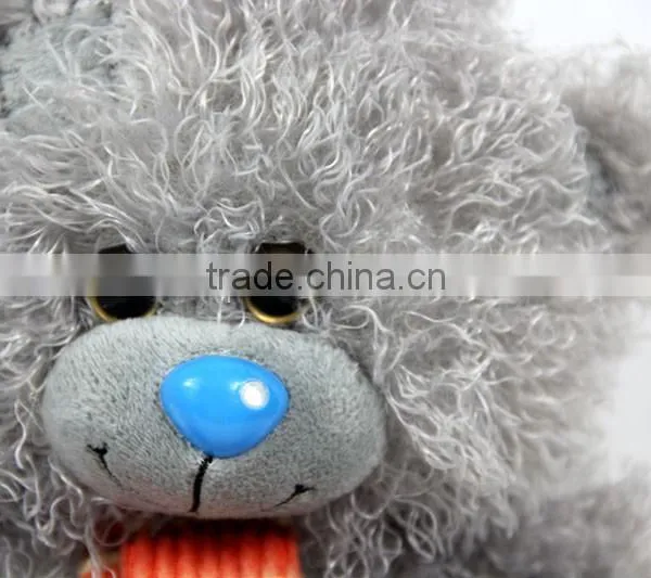 Luckiplus Hot Sale First Class Grey Bear With Scarf Safe Technology Toy For Kids photo-3