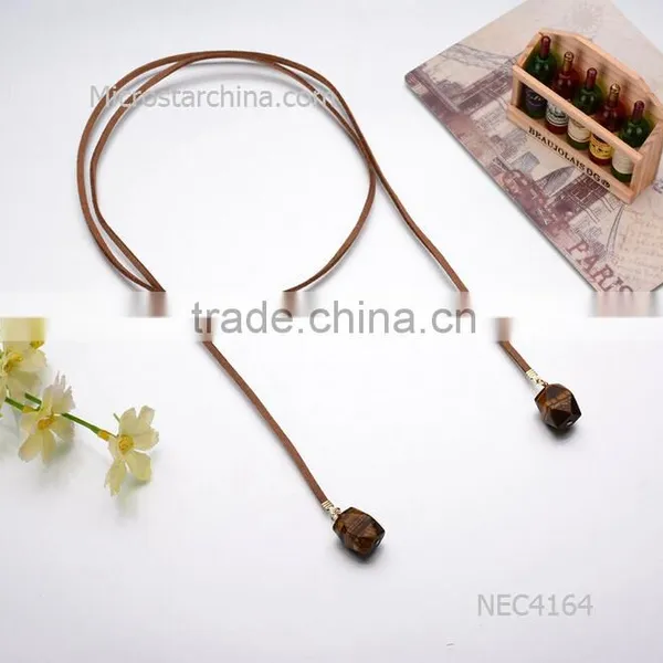2016 Fashion Black Velvet PU Leather Chain Necklace Stretch Tattoo Choker Elastic Tassel Necklaces photo-4