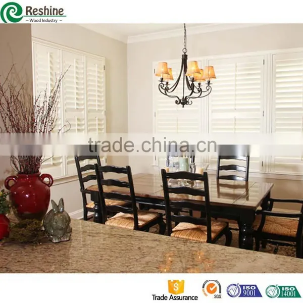 Plantation shutter window