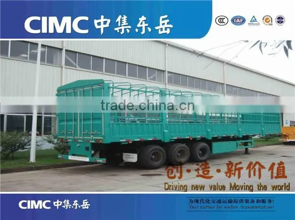 CIMC 3 Axles Fence Semi Trailer With Gooseneck Style Optional for Livestock / Cow / Cattle Transportation photo-4