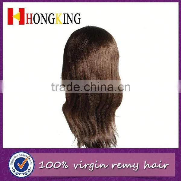 Virgin Hair Lace Front Wig With Combs photo-3