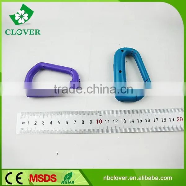 3*LR41 Battery 1 Led Carabiner Shape Cheap Plastic Flashlight photo-3