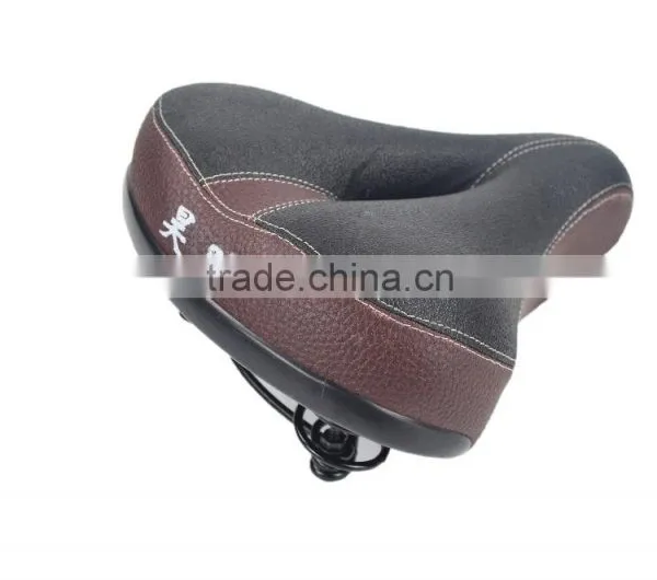 High Quality Wholesale Price Comfortable Middle Hollow Leather Electric Bicycle Saddles Bicycle Parts photo-4