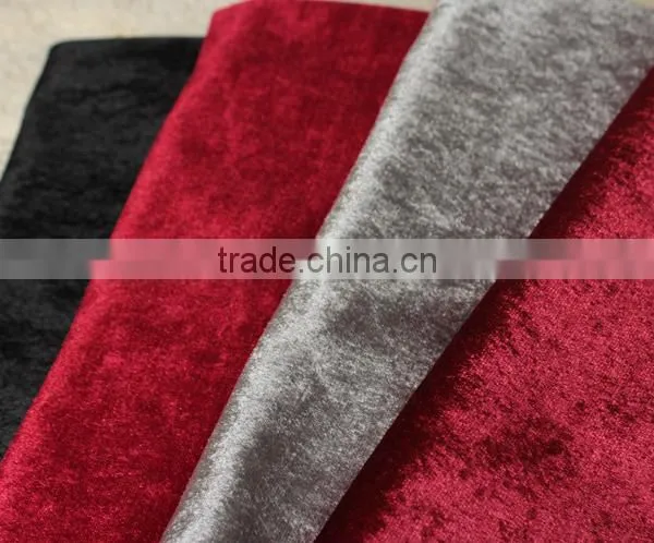 100% Polyester Velvet Sofa Fabric Bonding With Backing Fabric for Sofa or Upholstery photo-6