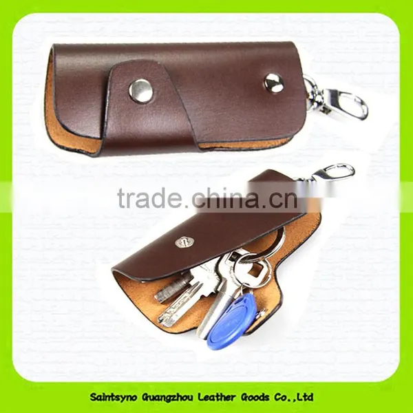 15108 Simple Designer Key Holder Genuine Leather Key Purse photo-4