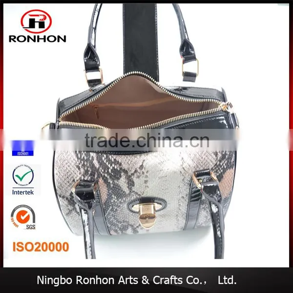 2016 Trency Snakeskin Leather Bag, Fashion Hand Bag photo-5