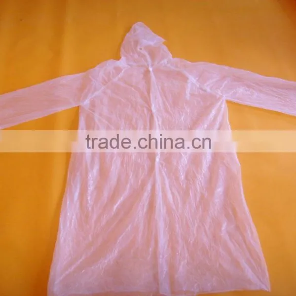 2016 New PE Disposable One Time Raincoats Poncho Rainwear Fashional photo-3