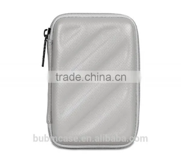 Fashion Bubm PU Silver Mini Digital Storage Bag Usb Headphones Cable Bag Waterproof and it Broke photo-3