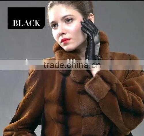 Hot Fashion Girls Leather Gloves First Grade Girls Leather Gloves photo-2