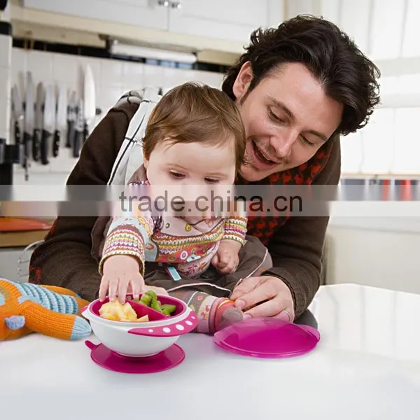 On Sell ECO Friendly Strong Suction Training Baby Bowl&spoon photo-2