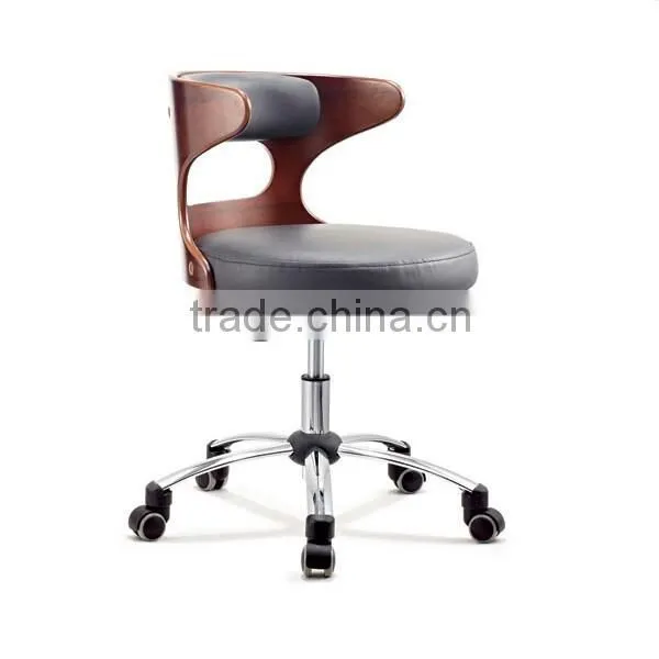 Promotional PU Leather Cushion Restaurant Chair/Revolving Dining Chair/Modern Design Restaurant Chair photo-2