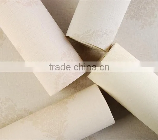 Shallow Embossing Wallpaper European Flower Wall Paper Hot Sale photo-3