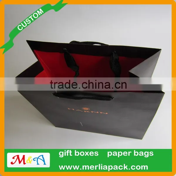 Face Eye Treatment Cosmetics Carrier Bag Gold Logo Black Eyelets Bag photo-3