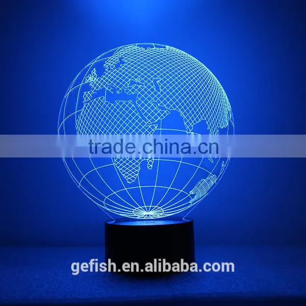 Cheap 3D Acrylic Table Earth Lamp Christmas Gift photo-5