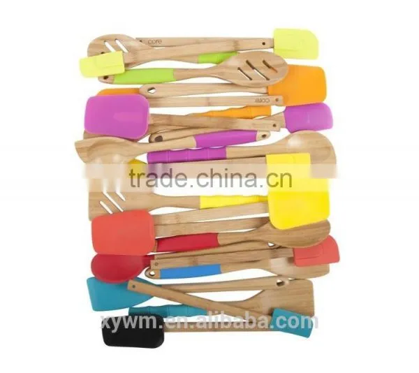 Paris Bamboo Silicone 3-Piece Utensil Set photo-3