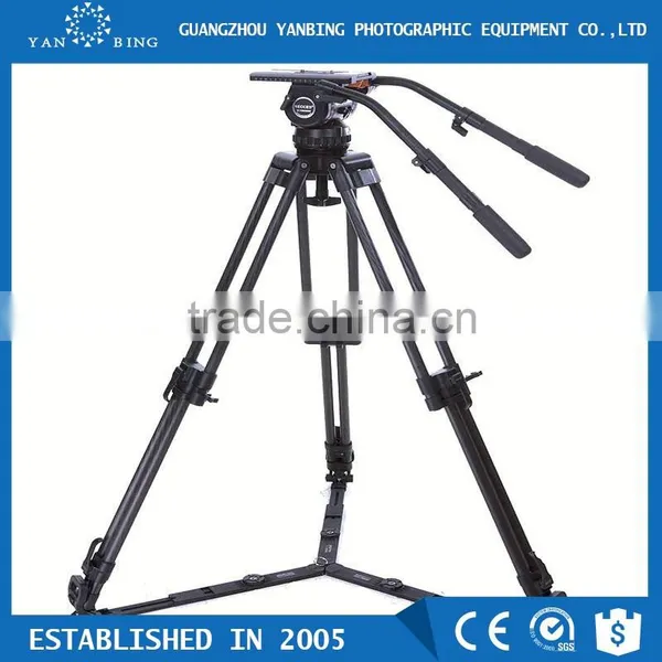Professional Video Camera Tripod Secced Reach Plus 4 Tripod With Pan Bar and Ground Spreader Loading 32kg