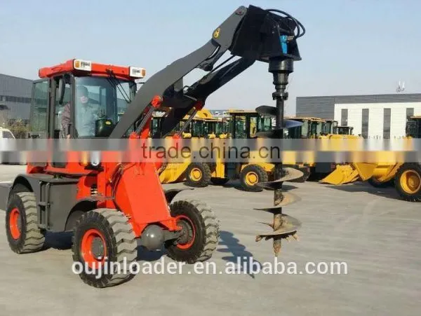 2016 New Design Mini Construction Equipment Wheel Loader With Auger photo-3