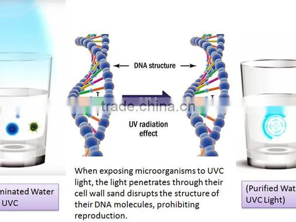 265nm (260-270nm) SMD Type Germicidal UVC LED for UV Disinfection photo-3
