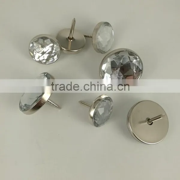 New Arrival Trendy Style Round Acrylic Rhinestone Buttons From China photo-3