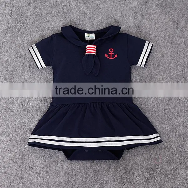 New Arrive Good Quality Orange Sailor Suit Lovely Cotton Girls and Boys Baby Clothes Wholesale Price photo-4
