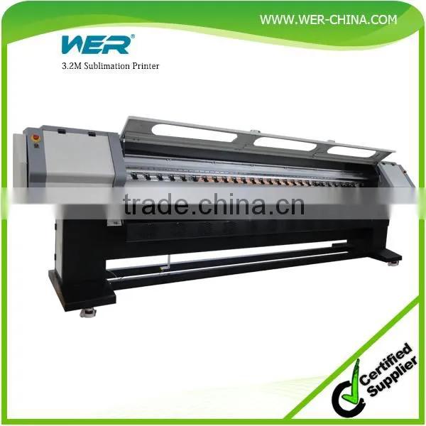3.2 m wide format solvent printing machine WER-P3208 Large Format Solvent Printer